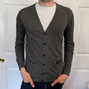 Twentyone Men Grey Cardigan with Pockets
